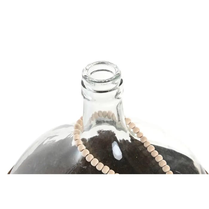 Vase Home ESPRIT Transparent Dark brown Crystal Colonial 37 x 37 x 55 cm - Декорация и Осветление<<<Дом