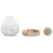 Vase Home ESPRIT Transparent Natural Wood Crystal 18 x 18 x 24 cm - Декорация и Осветление<<<Дом