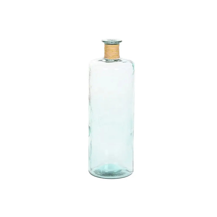 Vase Home ESPRIT Transparent Rushes Recycled glass Natural 25 x 25 x 75 cm - Декорация и Осветление<<<Дом