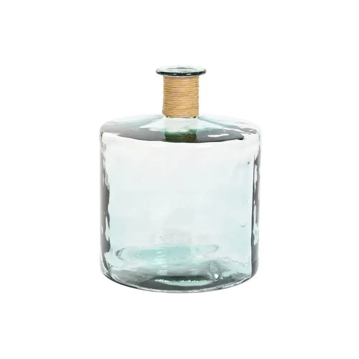 Vase Home ESPRIT Transparent Rushes Recycled glass Natural 35 x 35 x 45 cm - Декорация и Осветление<<<Дом