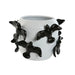 Vase Home ESPRIT White Black Stoneware Modern 29 X 29 X 21,5 cm - Декорация и Осветление<<<Дом