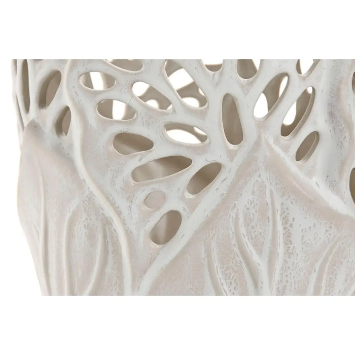 Vase Home ESPRIT White Ceramic Leaf of a plant 23 x 23 x 36 cm - Декорация и Осветление<<<Дом Градина<<<BigBuy&&&Украса