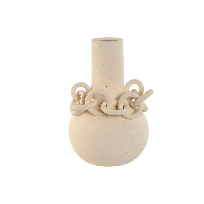 Vase Home ESPRIT White Ceramic Stoneware Modern 22 x 20 x 30 cm - Декорация и Осветление<<<Дом