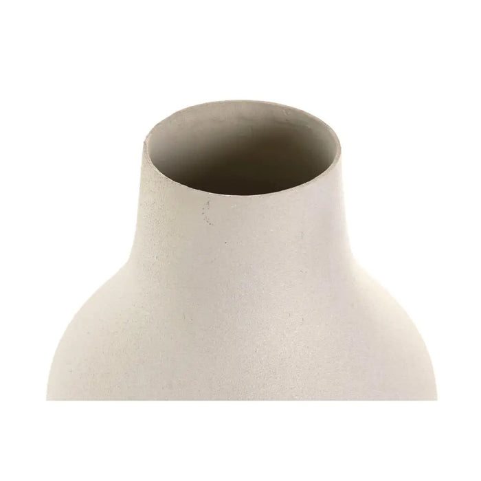 Vase Home ESPRIT White Golden Aluminium Modern 15 x 15 x 52 cm - Декорация и Осветление<<<Дом Градина<<<BigBuy&&&Украса