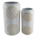 Vase Home ESPRIT White Golden Metal Arab (2 Pieces) - Декорация и Осветление<<<Дом Градина<<<BigBuy&&&Украса за средата