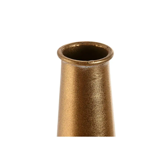 Vase Home ESPRIT White Golden Metal Modern 14,5 x 14,5 x 55,5 cm - Декорация и Осветление<<<Дом