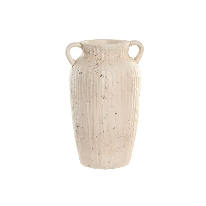 Vase Home ESPRIT White Magnesium 23,5 x 21,5 x 37,5 cm - Украса за средата на масата и вази<<<Декорация и