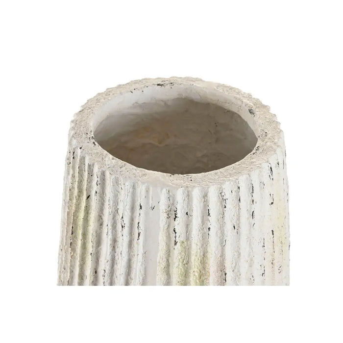 Vase Home ESPRIT White Magnesium 28 x 28 x 53 cm - Декорация и Осветление<<<Дом Градина<<<BigBuy&&&Украса за средата на