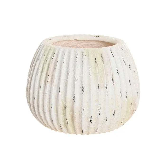 Vase Home ESPRIT White Magnesium 36 x 36 x 26 cm - Декорация и Осветление<<<Дом Градина<<<BigBuy&&&Украса за средата на