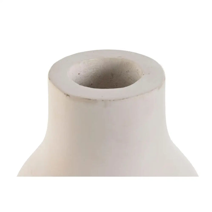 Vase Home ESPRIT White Mango wood Modern Face 15 x 15 x 30 cm - Декорация и Осветление<<<Дом Градина<<<BigBuy&&&Украса