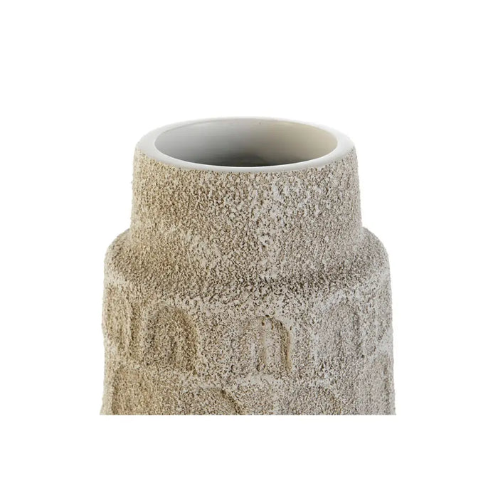 Vase Home ESPRIT White Resin 15 x 15 x 41 cm - Декорация и Осветление<<<Дом Градина<<<BigBuy&&&Украса за средата на