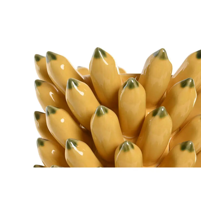 Vase Home ESPRIT Yellow Green Ceramic Tropical - Декорация и Осветление<<<Дом Градина<<<BigBuy&&&Украса за средата на