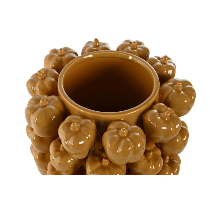 Vase Home ESPRIT Yellow Mustard Ceramic Stoneware Tropical 25 x 25 x 38 cm - Декорация и Осветление<<<Дом