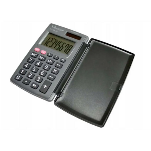 Vector KAV CH-862D pocket calculator with cover grey - CalculatorsARB-KLK<<<Office suppliesARB<<<ActionPL