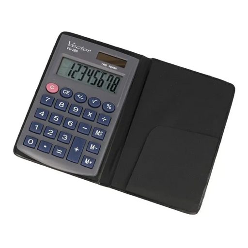 Vector KAV VC-200III pocket calculator 8 digits 62.5 x 98.5 mm grey - CalculatorsARB-KLK<<<Office suppliesARB<<<ActionPL