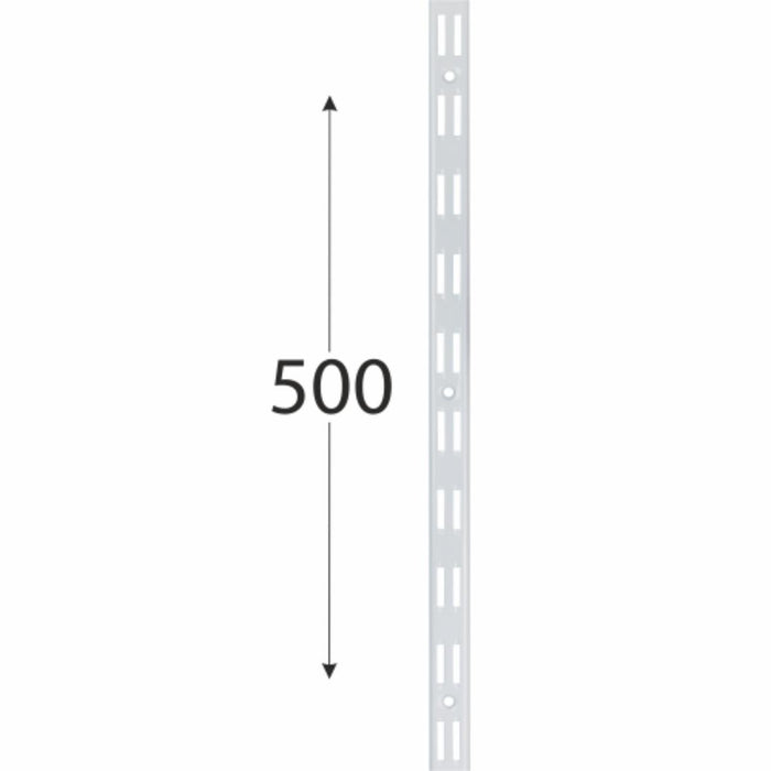DOUBLE RAIL 500MM WHITE