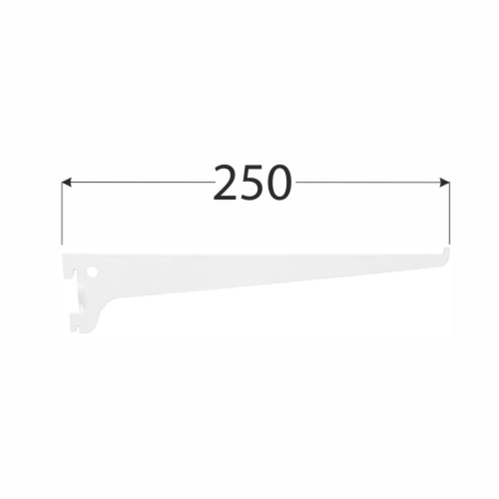 SINGLE BRACKET 250MM WHITE