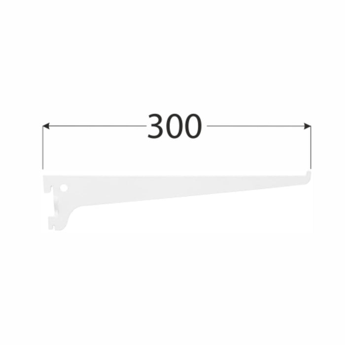 SINGLE BRACKET 300MM WHITE