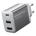Vention FJAH0-EU USB(C + A)+HDMI GaN mains charger (60W/5W/4K@60Hz) (grey) - mains chargers<<<Chargers<<<GSM