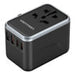 Vention FJFB0 GaN 2xUSB-C 2xUSB-A Universal Travel Adapter 65W (black) - mains chargers<<<Chargers<<<GSM