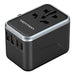 Vention FJFB0 GaN 2xUSB-C 2xUSB-A Universal Travel Adapter 65W (black) - mains chargers<<<Chargers<<<GSM