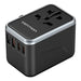 Vention FJFB0 GaN 2xUSB-C 2xUSB-A Universal Travel Adapter 65W (black) - mains chargers<<<Chargers<<<GSM
