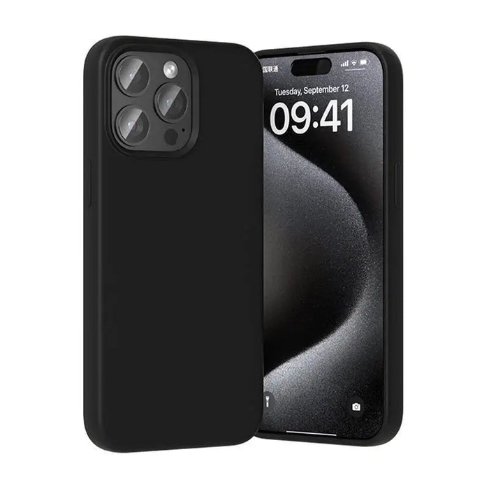 Vention KUFB0-40 Silicone Case for iPhone 15 Pro Max (black) - Protective cases for smartphones<<<Cases<<<GSM