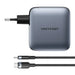 Vention power charger 3x USB-C 1x USB-A (100W/100W/30W/30W) (grey) with USB-C to USB-C cable (1m) (black) - mains