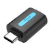 Vention USB Adapter CDTB0 USB-C male to USB 2.0 female (black) - Adapters connectors and converters<<<IT