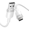 USB 2.0 A to USB-C 3A cable Vention CTNWH 2M (white)