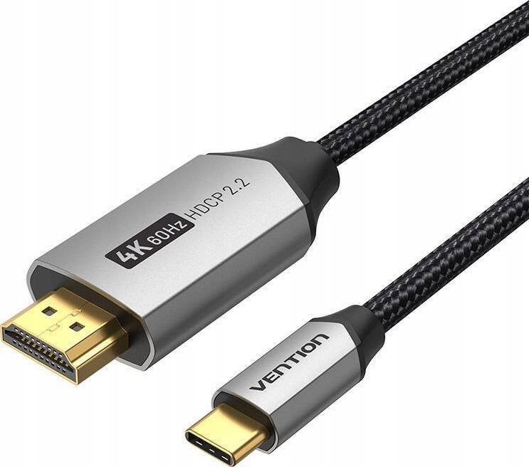 USB-C do HDMI 2.0 cable Vention CRBBH 2m, 4K 60Hz (black)