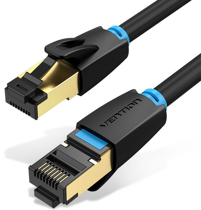 Network Cable CAT8 SFTP Vention IKABF RJ45 Ethernet 40Gbps 1m Black