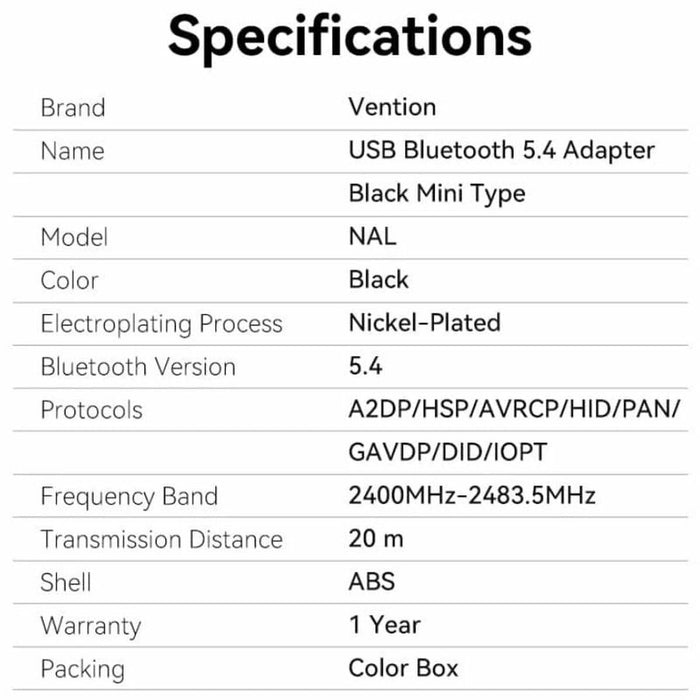USB-C Cable Vention NALB0