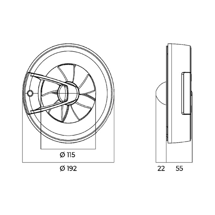 FAN VENTS ARC SMART BLACK WIFI