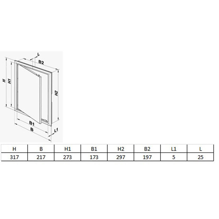 INSPECTION HOLE VENTS D200x300