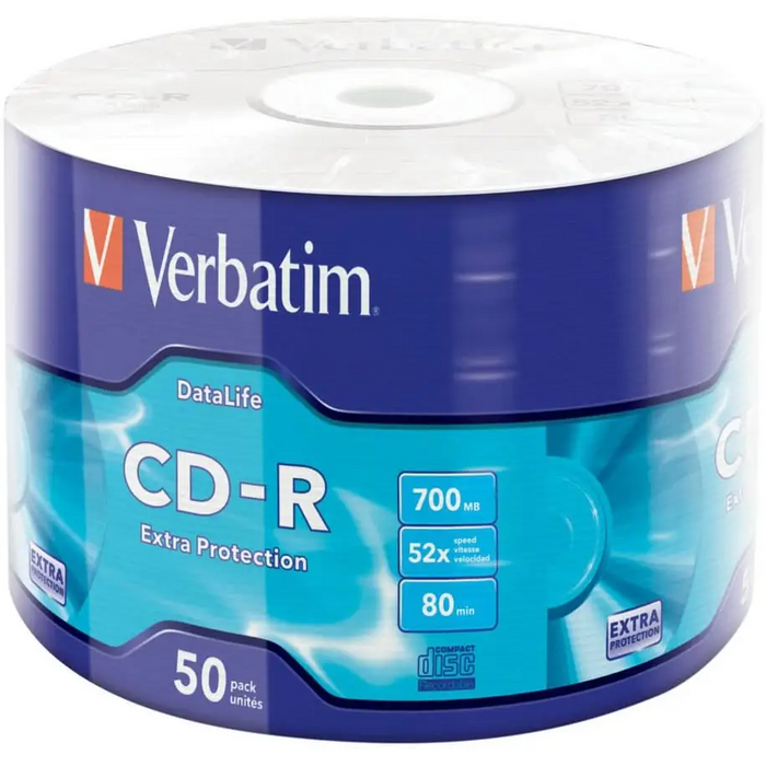 Verbatim CD-R Extra Protection 50 pcs. in cellophane - CD/DVD<<<Оптични носители<<<MediaTrade