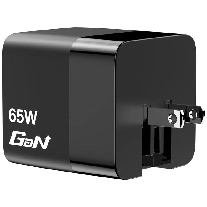 Verbatim Mini GaN Charger 65W 2 Port retractable cable display US plugs with EU and UK adaptors - Аксесоари<<<VERBATIM