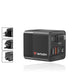 Verbatim Mini GaN Charger 65W 2 Port retractable cable display US plugs with EU and UK adaptors - Аксесоари<<<VERBATIM