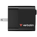Verbatim Mini GaN Charger 65W 2 Port retractable cable display US plugs with EU and UK adaptors - Аксесоари<<<VERBATIM