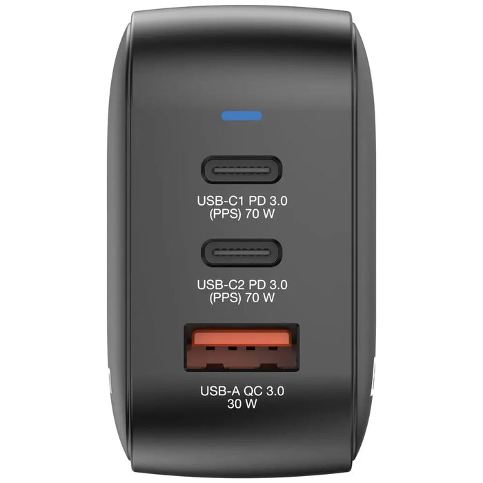 Verbatim Mini GaN Charger 70W 3 Port US plug with EU and UK adaptors - Аксесоари<<<VERBATIM памети и