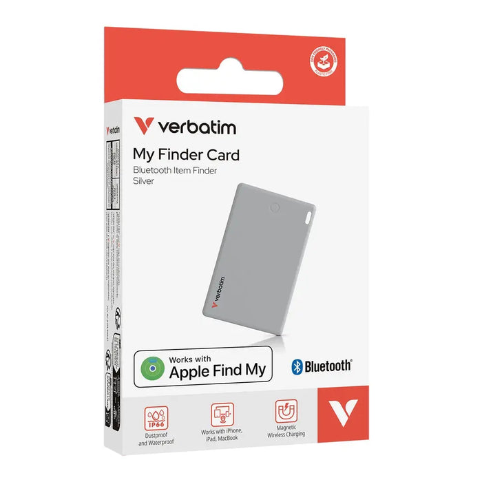 Verbatim MYFCR-01S My Finder Card Bluetooth Item Finder 1 pack Silver - Аксесоари<<<VERBATIM памети и