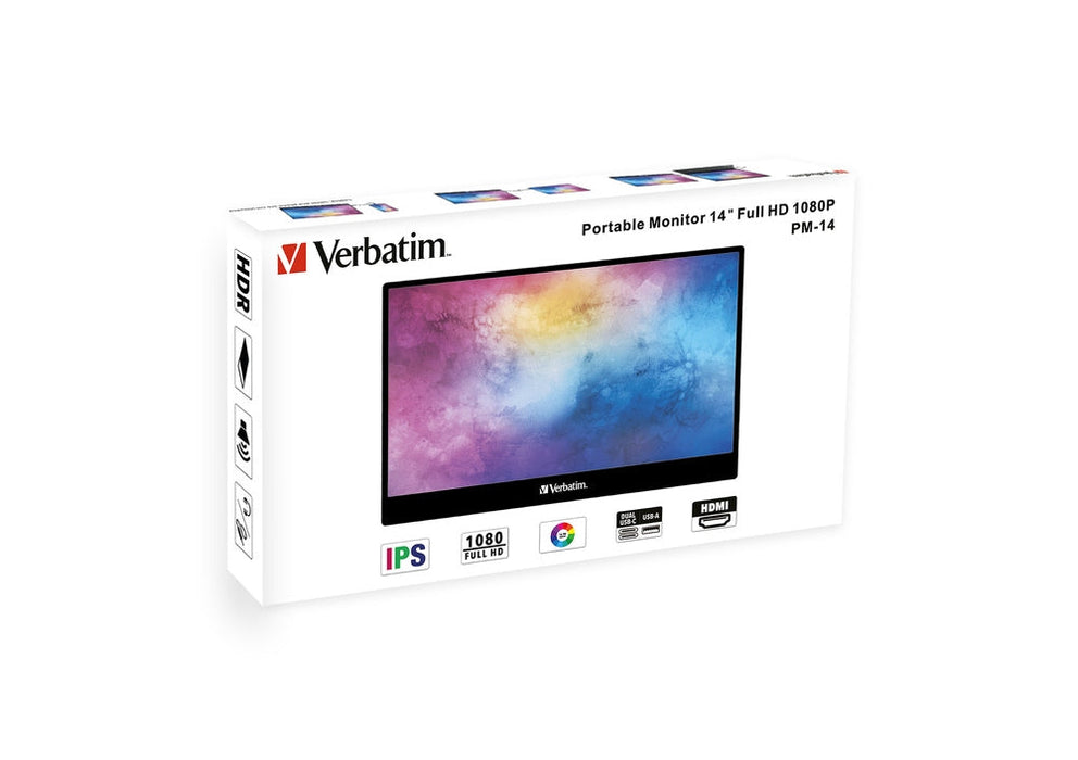Verbatim PM-14 Portable Monitor 14’’ Full HD 1080p - Monitors 14’’<<<VERBATIM