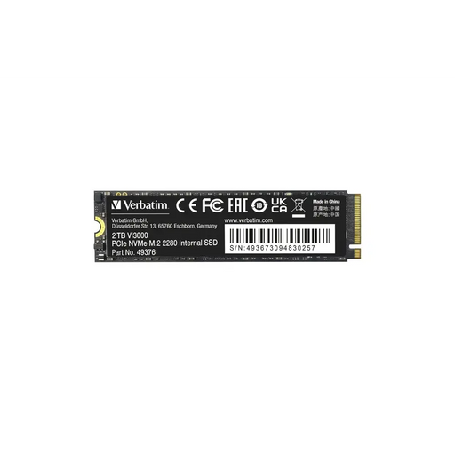 Verbatim Vi3000 Internal PCIe NVMe M.2 SSD 2TB - SSD дискове<<<VERBATIM памети и аксесоари<<<VERBATIM<<<PolyComp