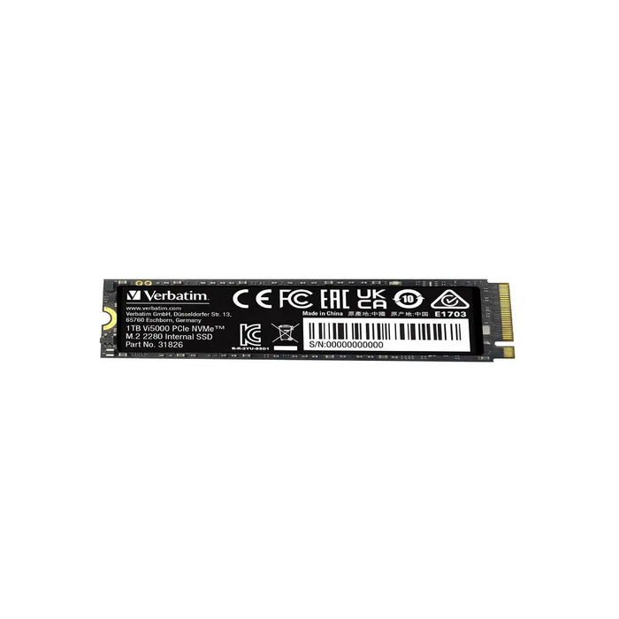 Verbatim Vi5000 Internal PCIe NVMe M.2 SSD 1TB - SSD дискове<<<VERBATIM памети и аксесоари<<<VERBATIM<<<PolyComp