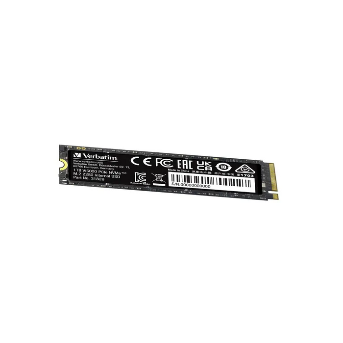 Verbatim Vi5000 Internal PCIe NVMe M.2 SSD 1TB - SSD дискове<<<VERBATIM памети и аксесоари<<<VERBATIM<<<PolyComp
