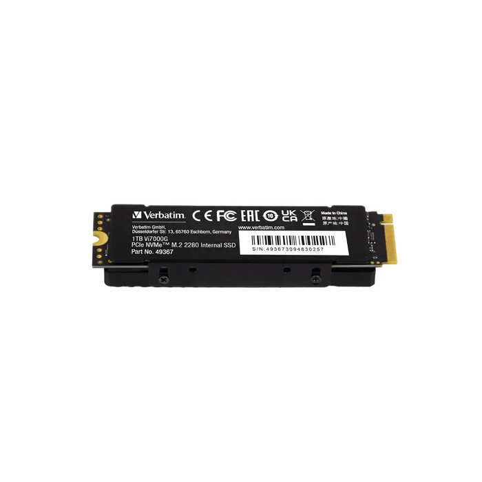 Verbatim Vi7000G Internal PCIe NVMe M.2 SSD 1TB - SSD дискове<<<VERBATIM памети и аксесоари<<<VERBATIM<<<PolyComp