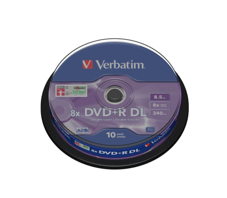 Verbatim DVD+R DL 8.5Gb./8X - 10 pcs. in a spindle