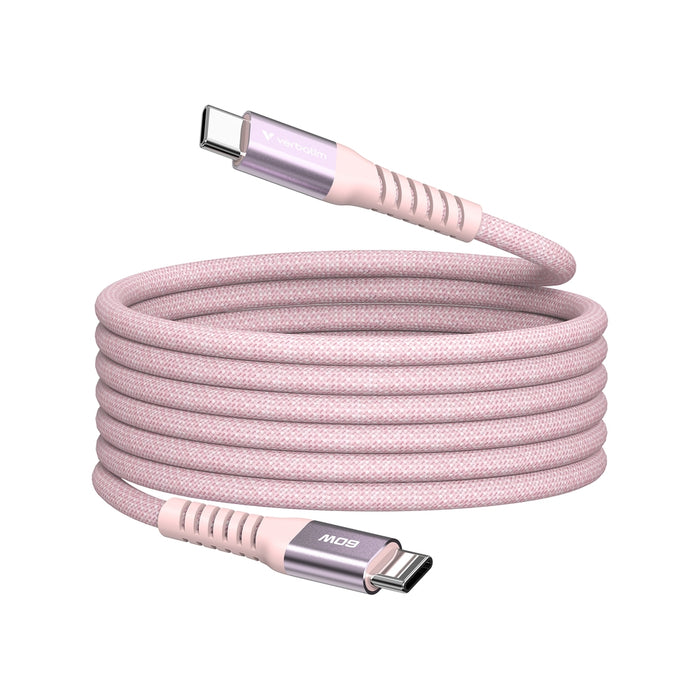 Verbatim Sync & Charge USB-C to USB-C 60W Magnetic 120 cm - Pink