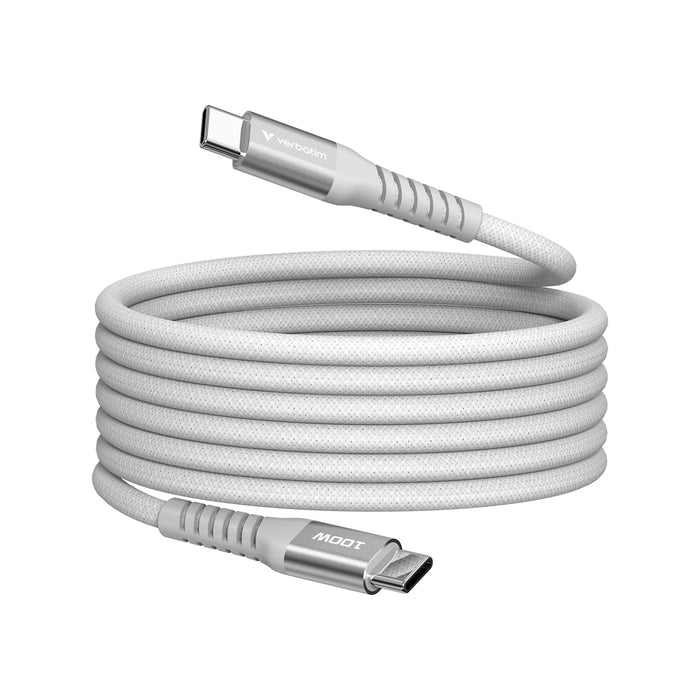 Verbatim Sync & Charge USB-C to USB-C 100W Magnetic 120 cm - Grey