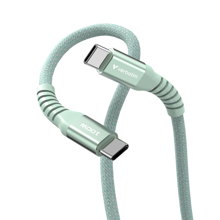 Verbatim Sync & Charge USB-C to USB-C 100W Magnetic 120 cm - Green